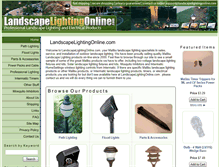 Tablet Screenshot of landscapelightingonline.com